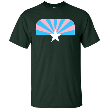LGBT T-shirt Trans Pride Arizona T-shirt Forest Green