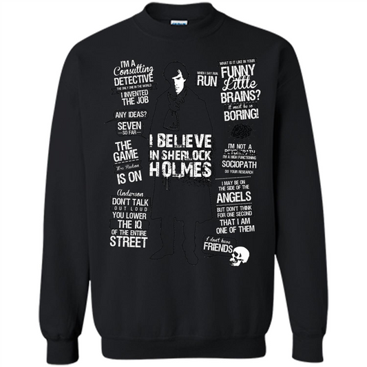 Detective Quotes To A Great Mind Nothing Is Little T-shirt Black