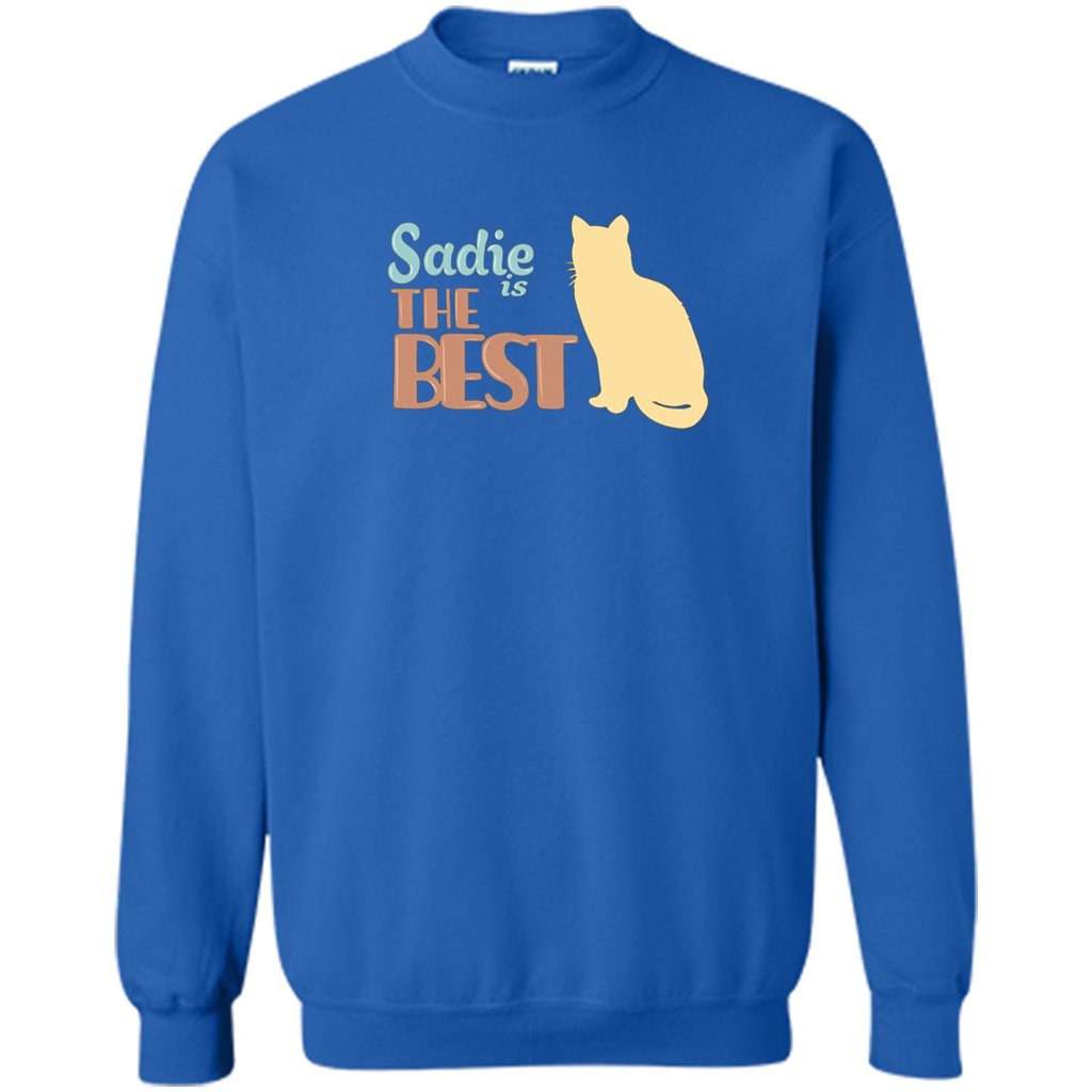 Cat Lover T-shirt, Sadie Is The Best T-shirt Royal