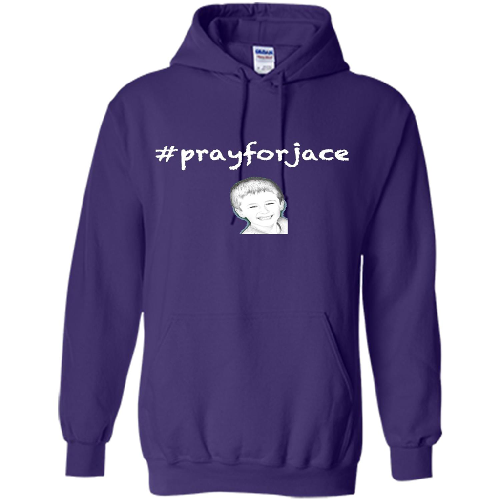 Pray for Jace T-shirt Purple