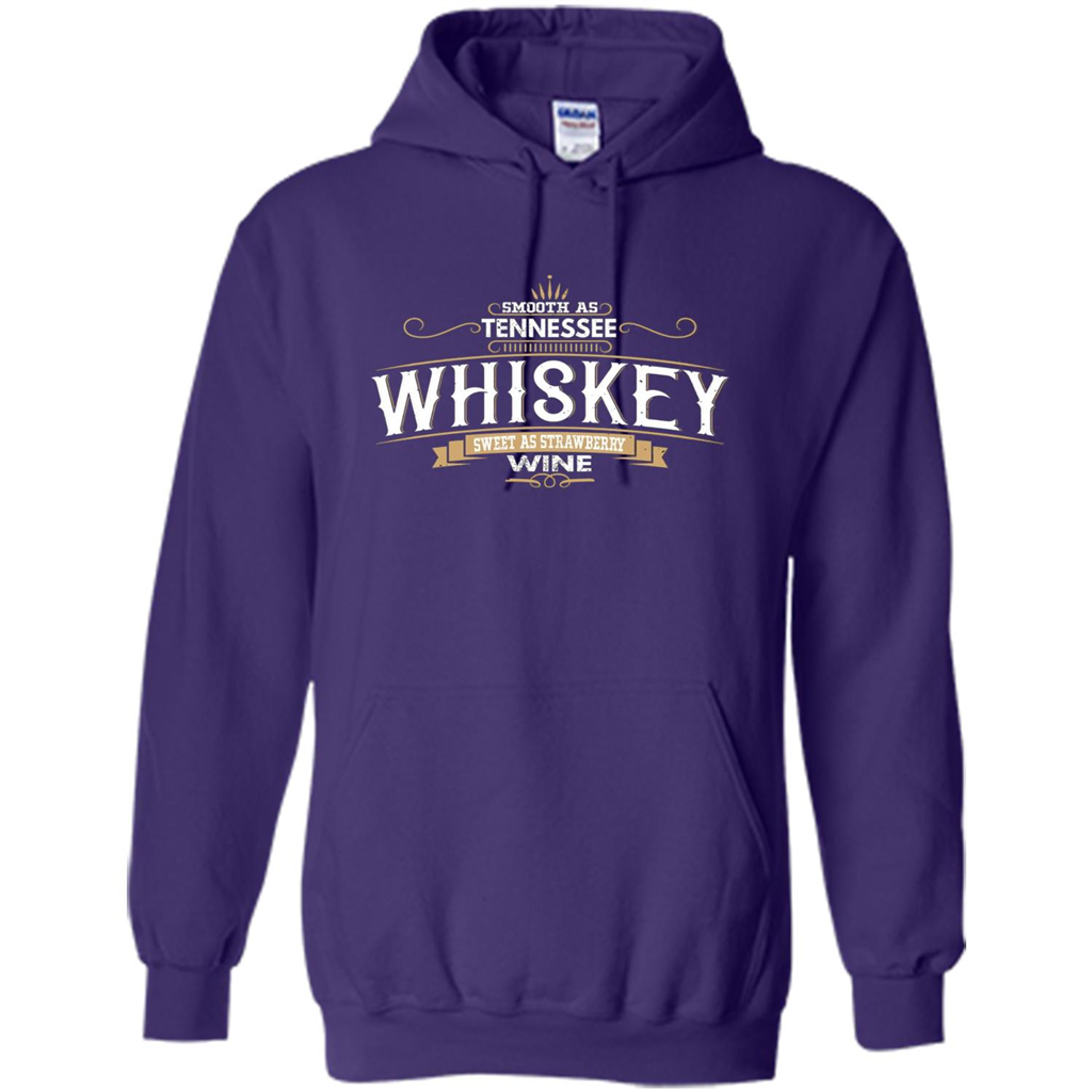 Smooth As Tennessee Whiskey Sweet As Strawberry Wine T-shirts Purple