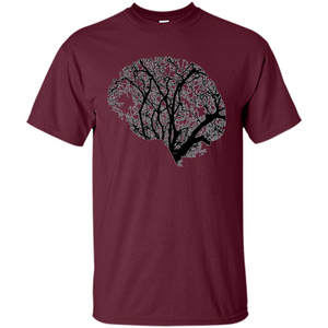 Science Nature T-Shirt Head Brain Tree