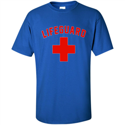 Lifeguard Red And White T-Shirt Royal