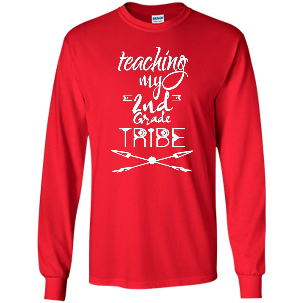 Back To School T-shirt Teaching My Second Grade Tribe Red