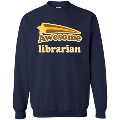 Awesome Librarian T-shirt Navy