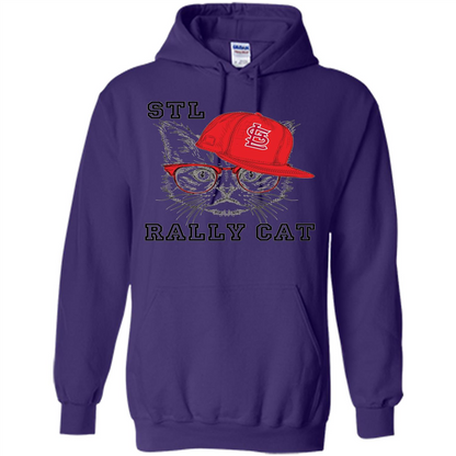 STL Rally Cat T-Shirt Saint Louis Rally Cat T-shirt Purple