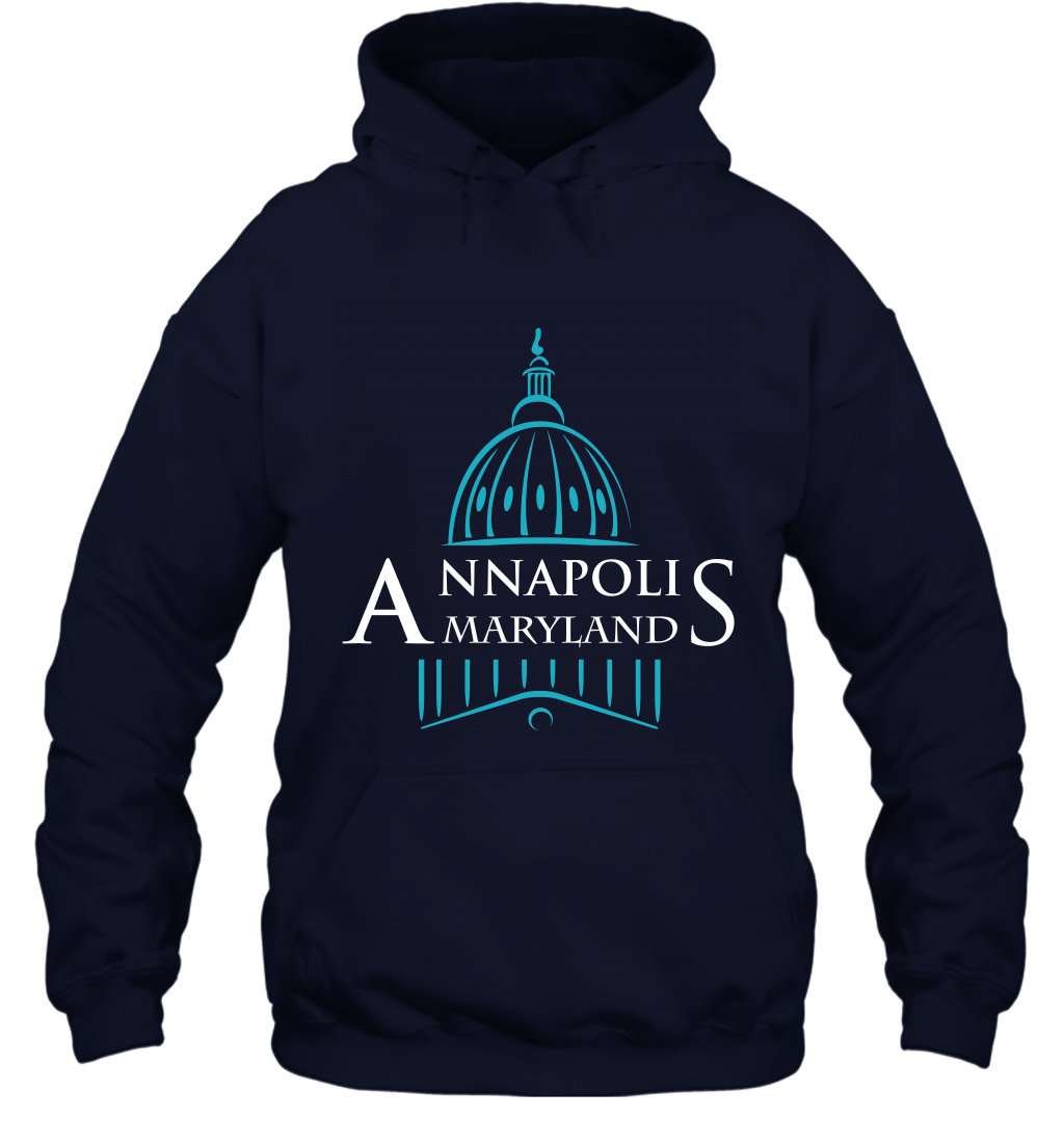 Anna Polis Maryland Shirt Hoodie Hoodie Navy