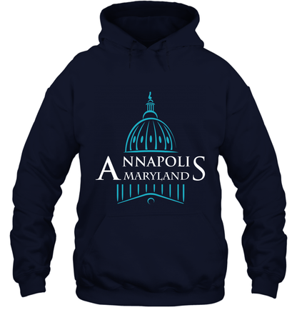 Anna Polis Maryland Shirt Hoodie Hoodie Navy