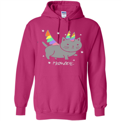 Funny Meowgical Cat Unicorn T-shirt For Cat Lover Heliconia