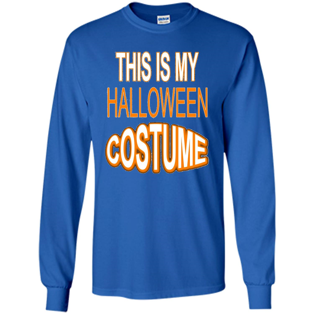 Halloween T-shirt This Is My Halloween Costume T-shirt Royal