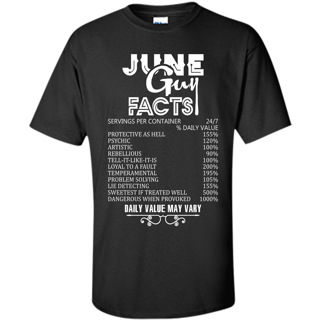 June Guy Facts T-shirt Black
