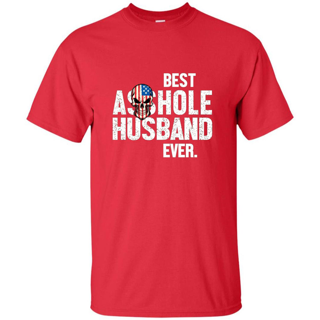 Best Asshole Husband Ever Funny T-shirt Red