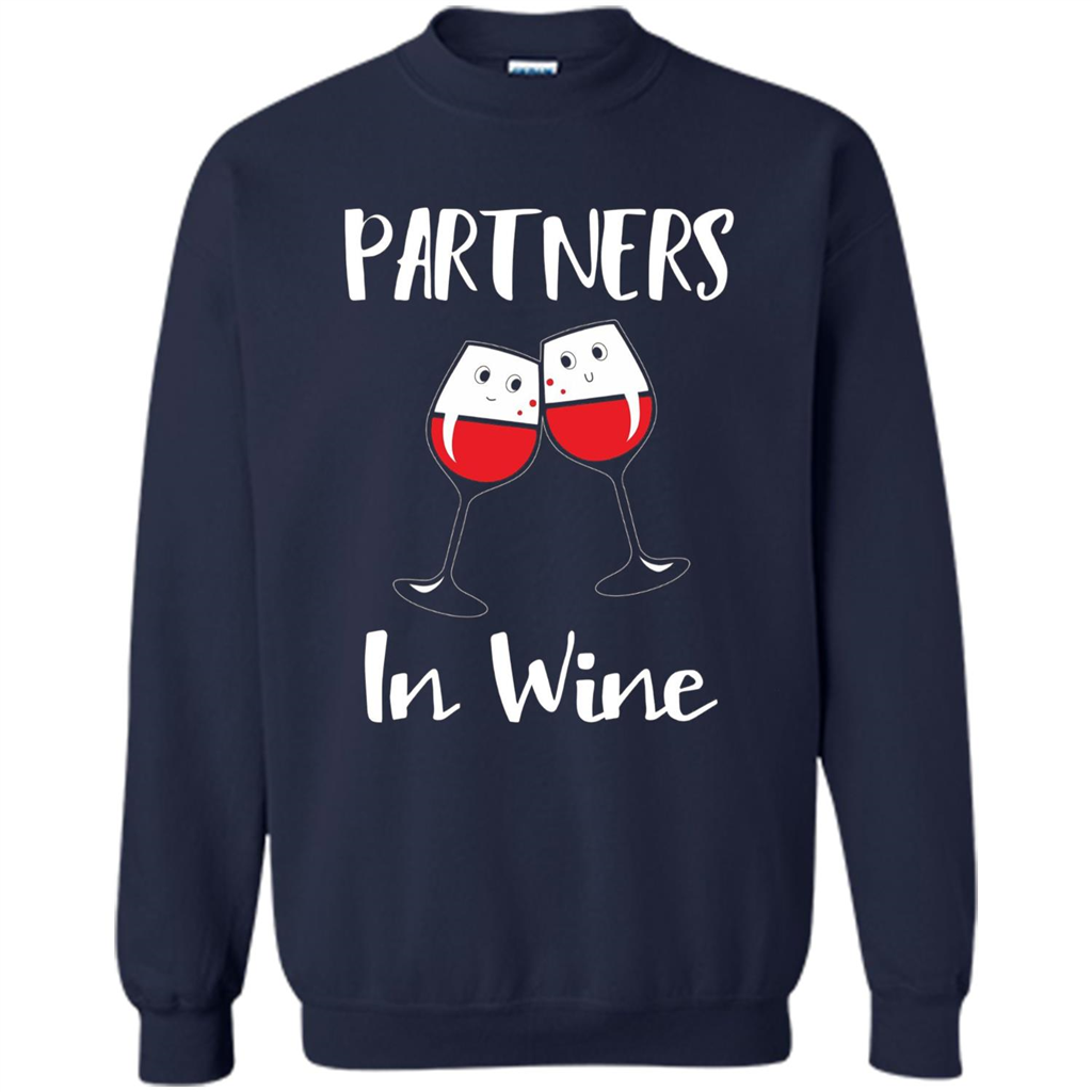 Wine Party T-shirt Partners In Wine T-shirt Navy