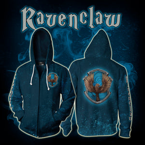 Ravenclaw Logo (Harry Potter) 3D Zip Up Hoodie