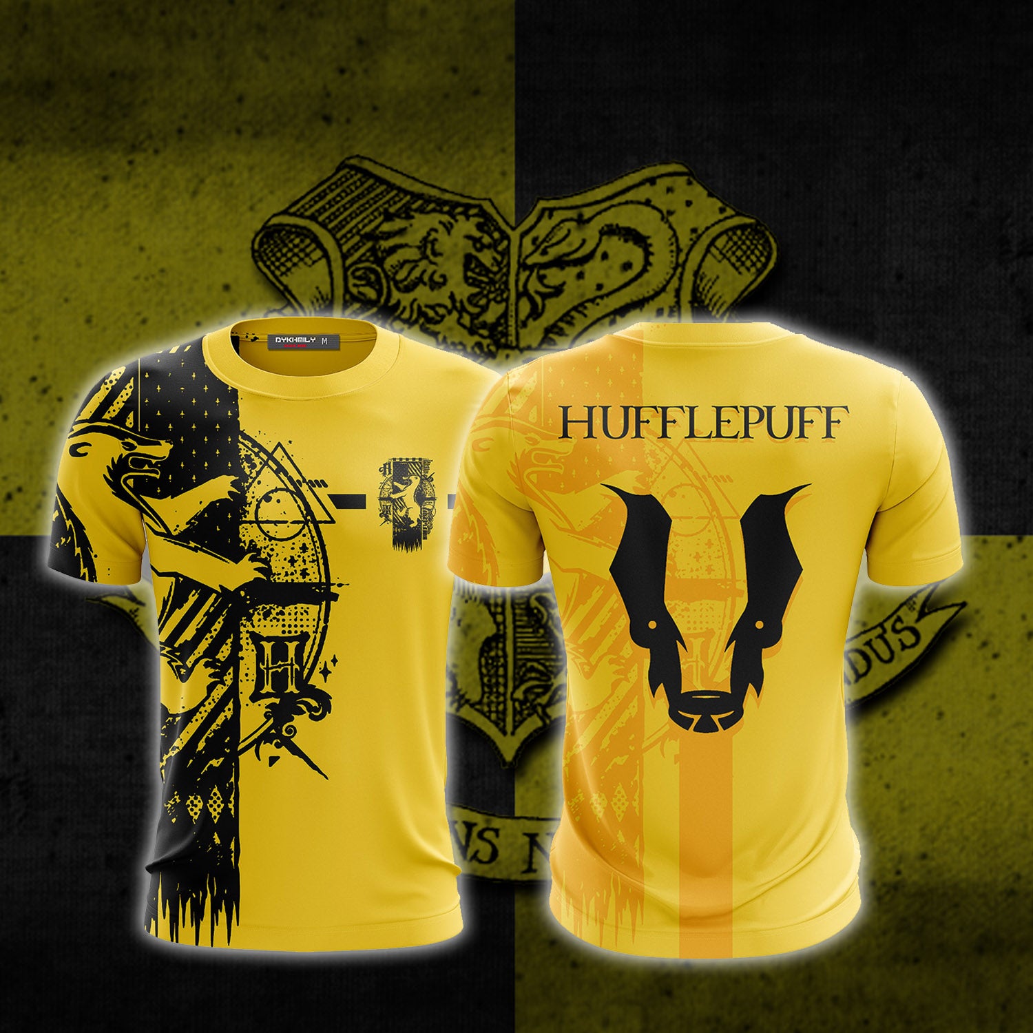 Football Hufflepuff Harry Potter Unisex 3D T-shirt