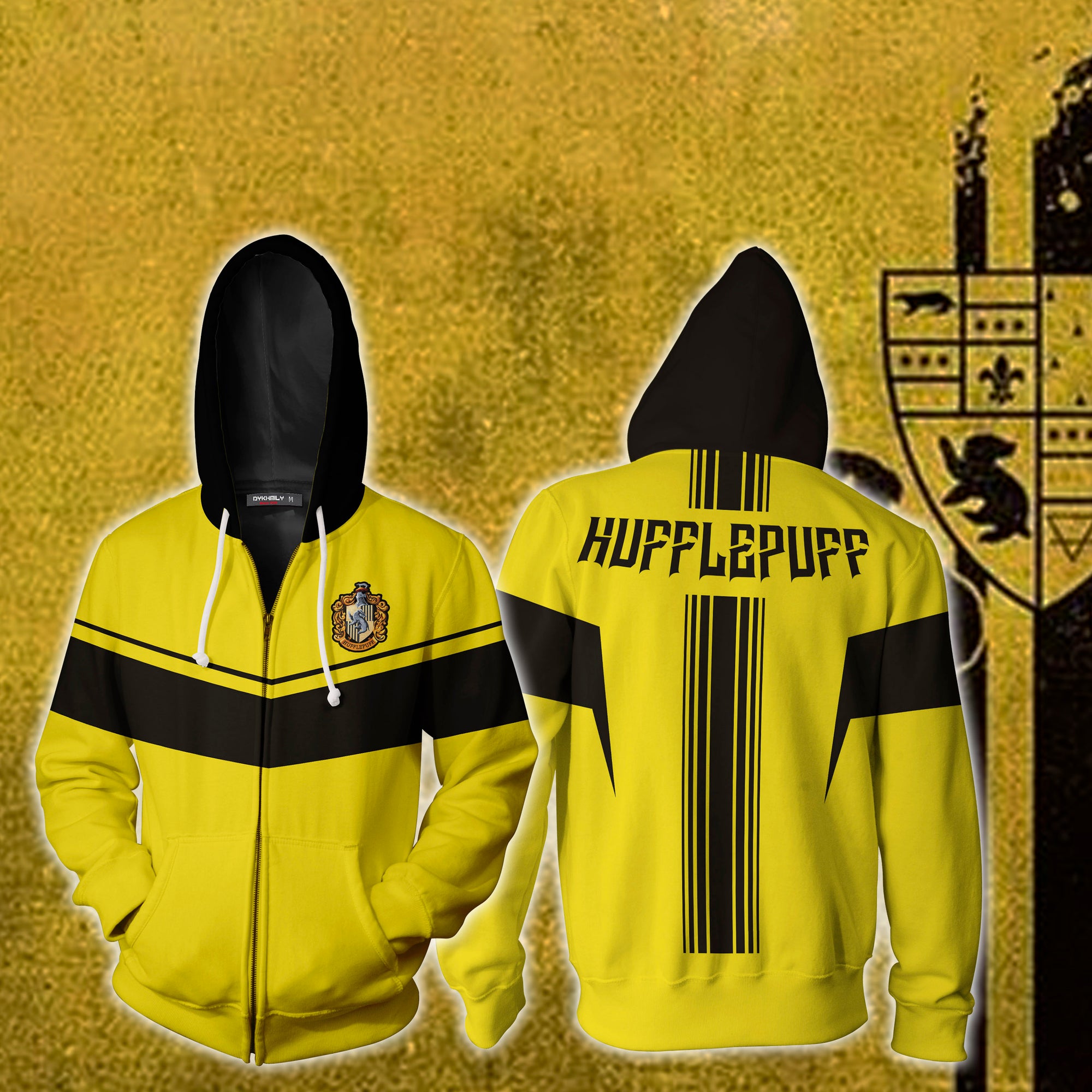 Hufflepuff Harry Potter Zip Up Hoodie