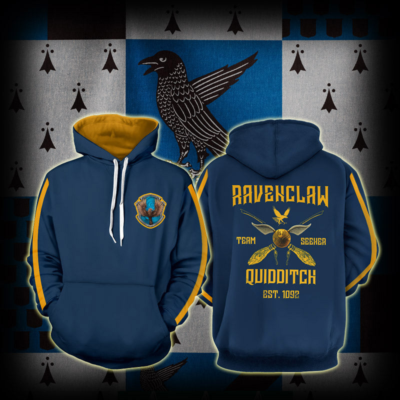 Ravenclaw Quidditch Team Est 1092 Harry Potter 3D Hoodie