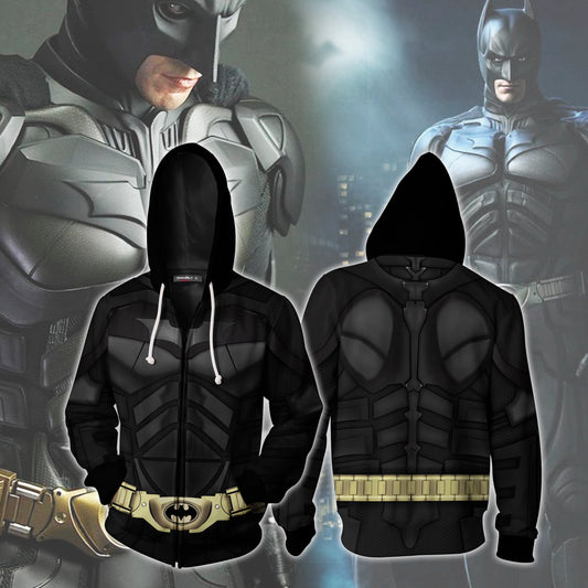 Batman Cosplay Zip Up Hoodie 4XL