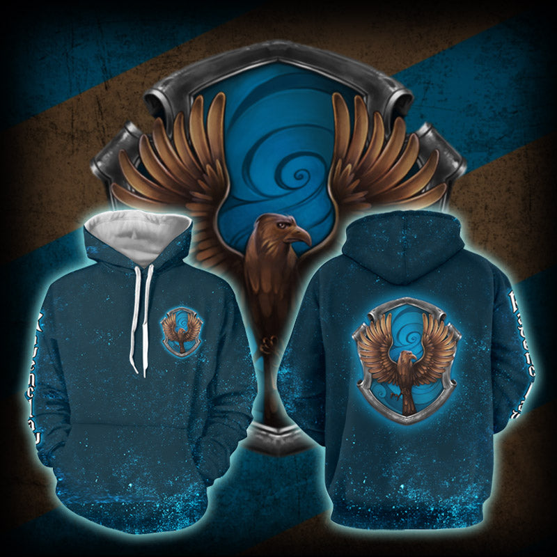 Ravenclaw Logo (Harry Potter) 3D Hoodie