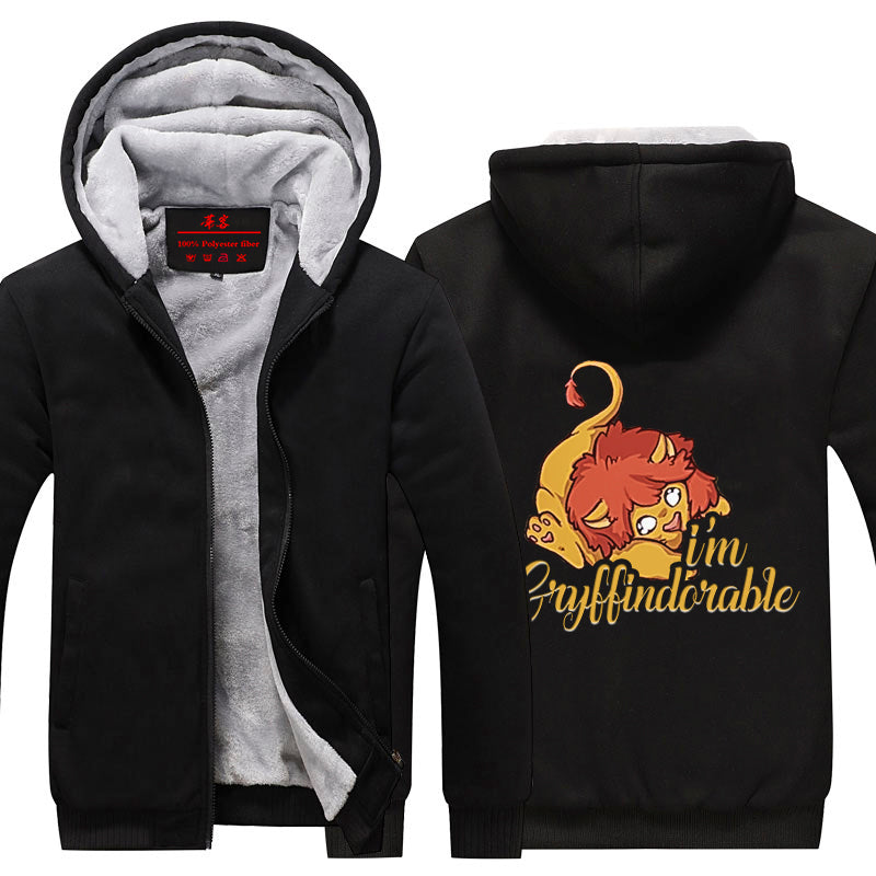 The Gryffindor Lion Harry Potter Winter Zip Hoodies