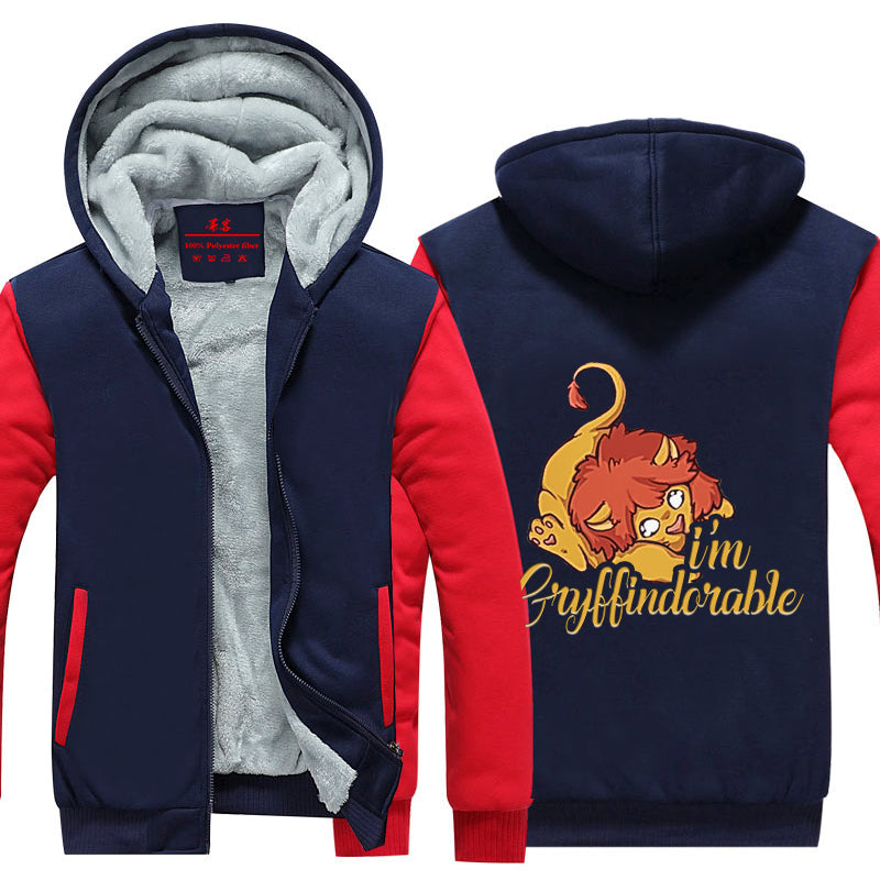 The Gryffindor Lion Harry Potter Winter Zip Hoodies