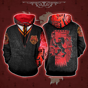 The Gryffindor Lion Harry Potter 3D Hoodie