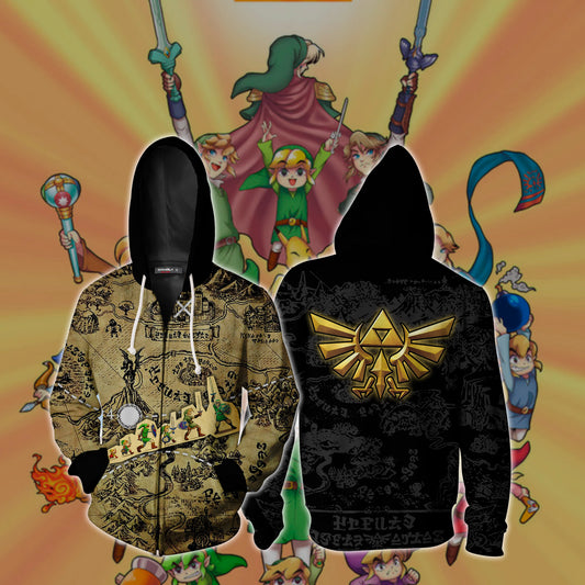 The Legend Of Zelda Zip Up Hoodie 4XL