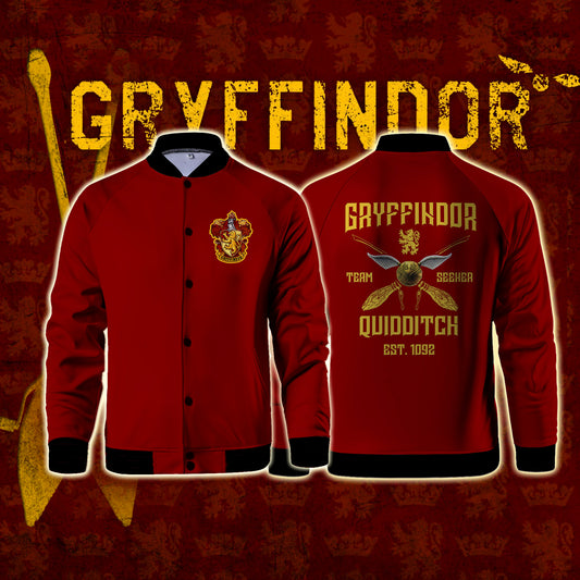 Gryffindor Quidditch Team Harry Potter Baseball Jacket