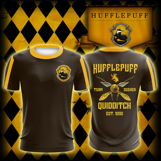 Hufflepuff Quidditch Team Est 1092 Harry Potter Unisex 3D T-shirt