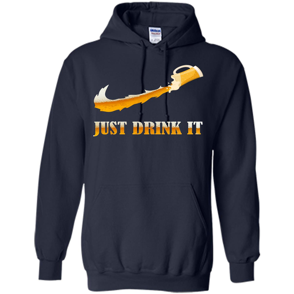 Drink Beer T-shirt Just Drink It Navy