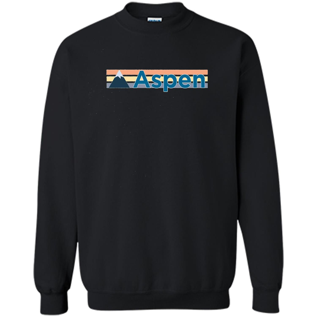 Aspen Retro Mountain T-shirt Orange