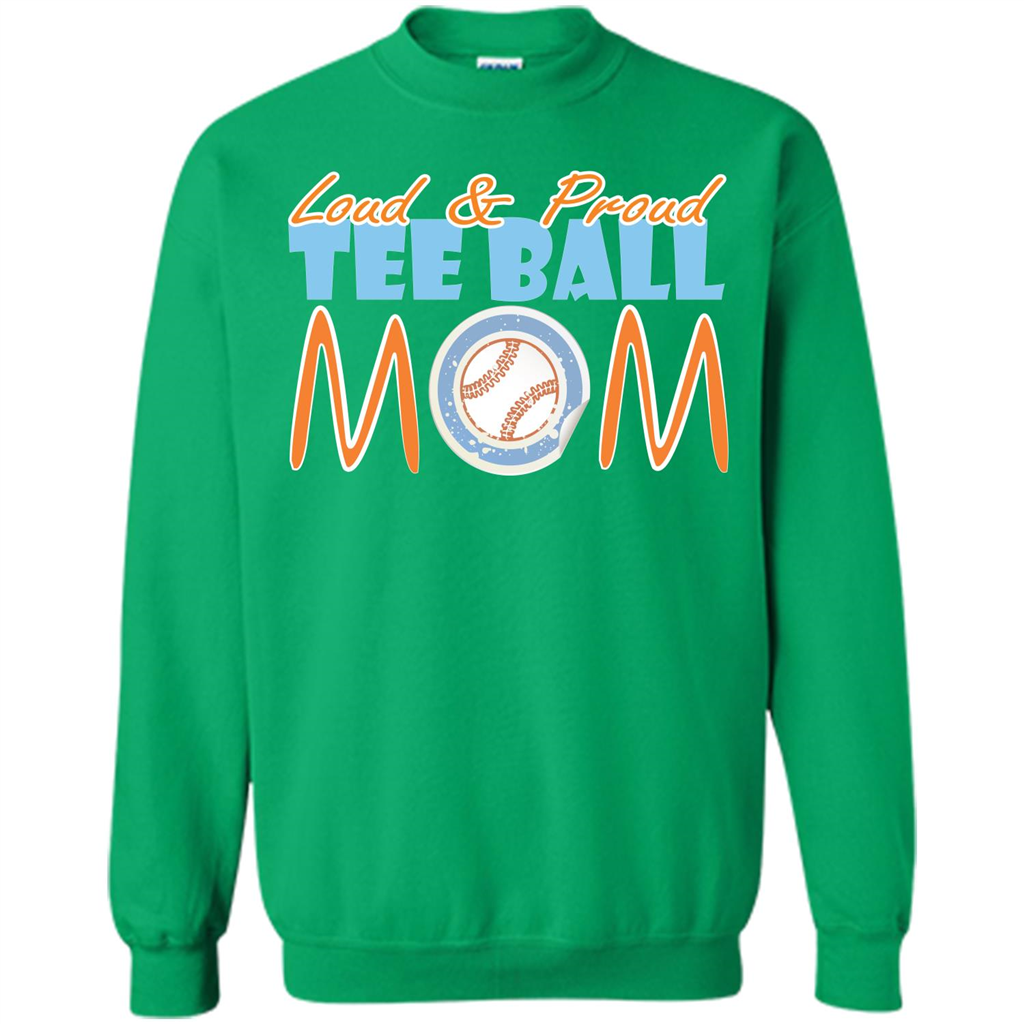 Softball Mommy T-shirt Loud And Proud Irish Green