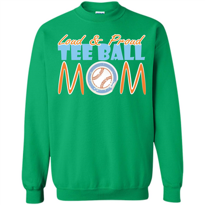 Softball Mommy T-shirt Loud And Proud Irish Green