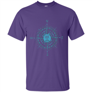 Life is Good - Compass Rose Nautical Sailing T-shirt