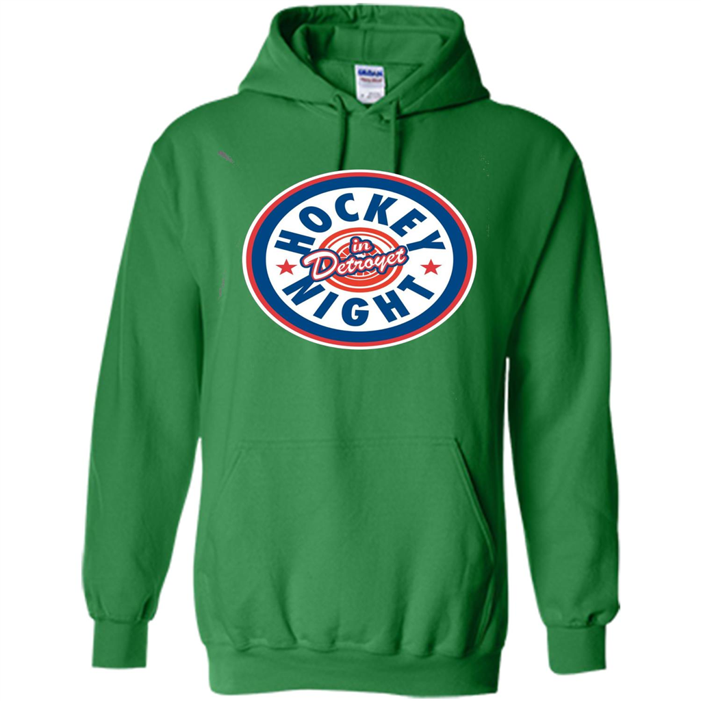 Hockey Night In Detroyet T-shirt Irish Green
