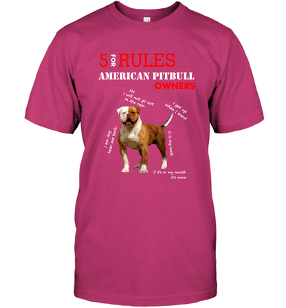 5 For Rules American Pitbull Owners Shirt T-Shirt Heliconia