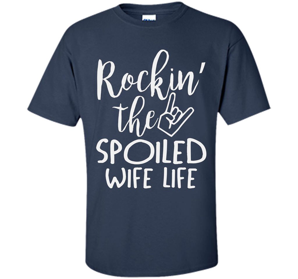 Rockin The Spoiled Girlfriend Life T-shirt Navy