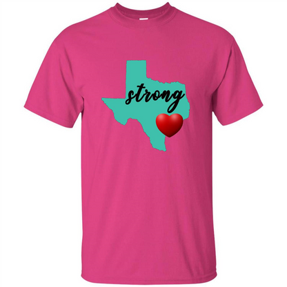 Texas Strong Support Texans T-shirt Heliconia