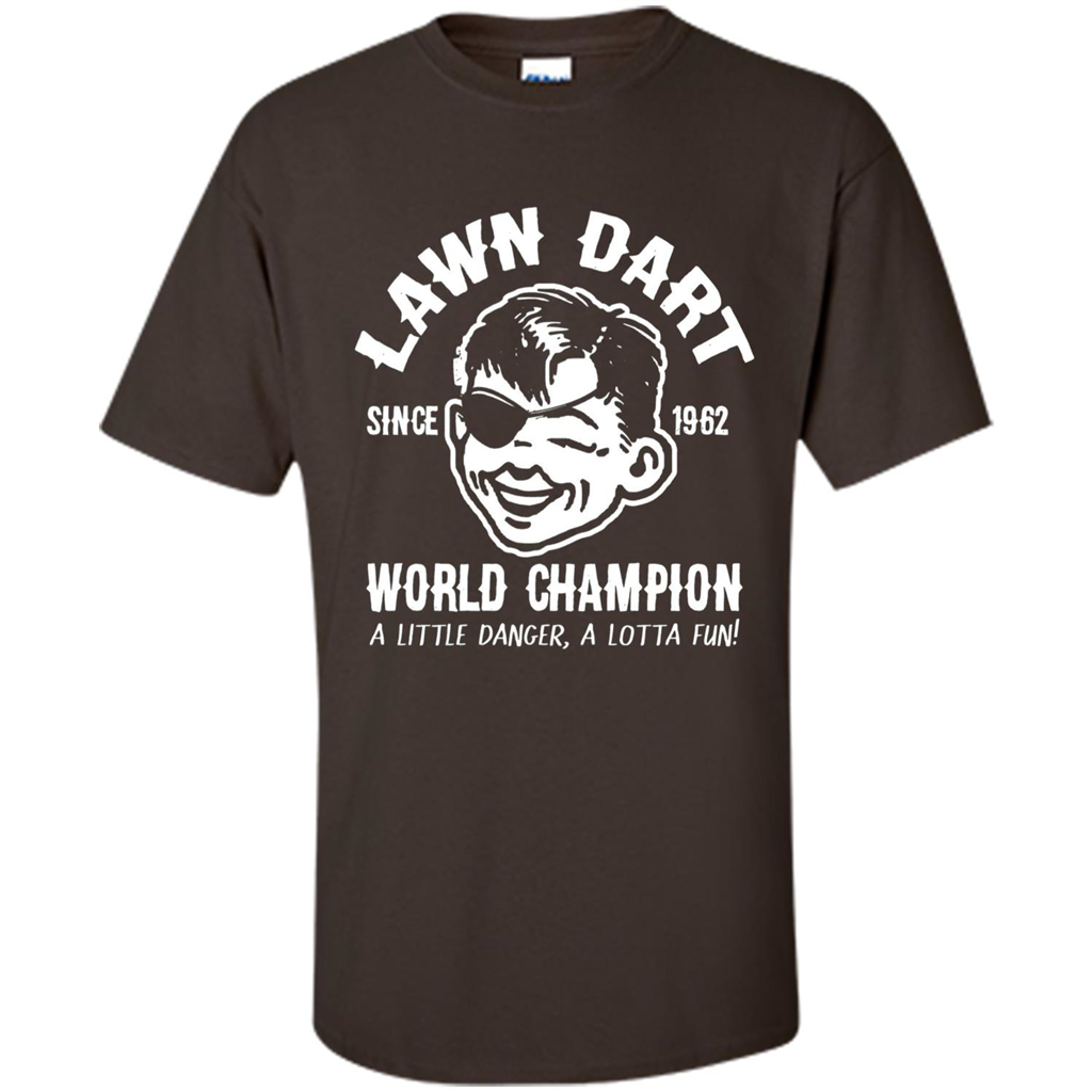 Lawn Dart Since 1962 World Champion Backyard Game T-shirt Dark Chocolate