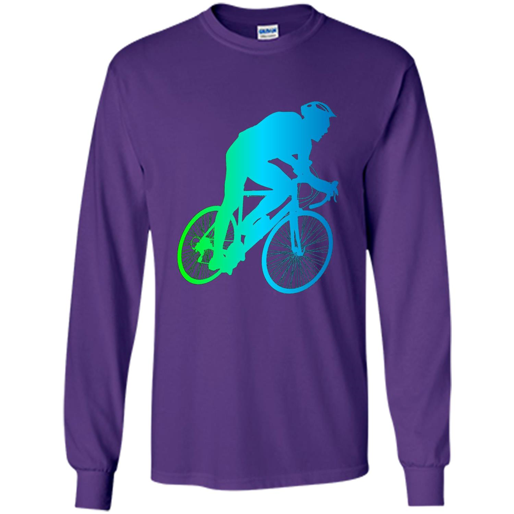 Bike Rider T-shirt Colorful Bicycle Biking Lover T-shirt Purple
