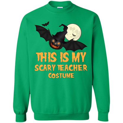 Funny Halloween Teacher T-shirt This is My Scary Teacher Costume Irish Green