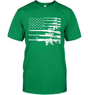Gun US Flag Veteran Miltary Shirt T-Shirt