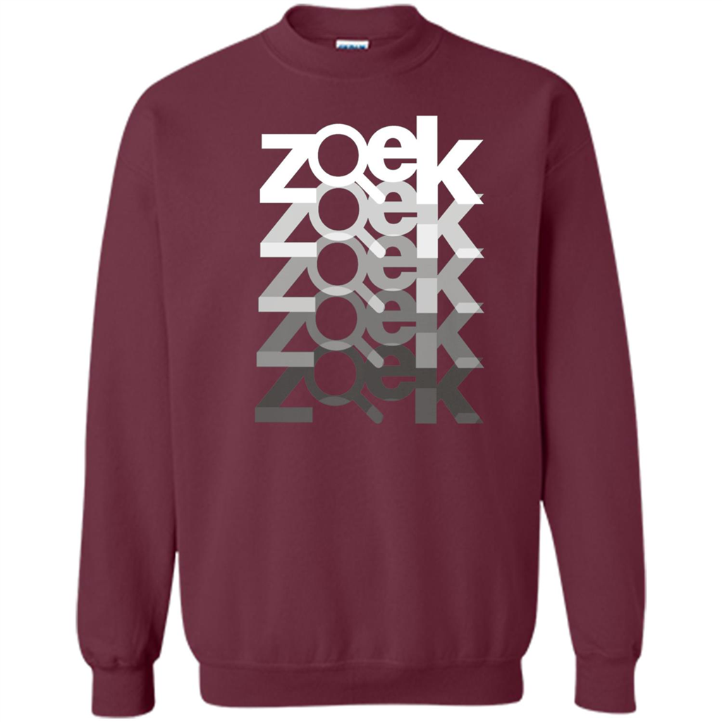 Zoek Zoek Zoek White Black T-shirt Maroon