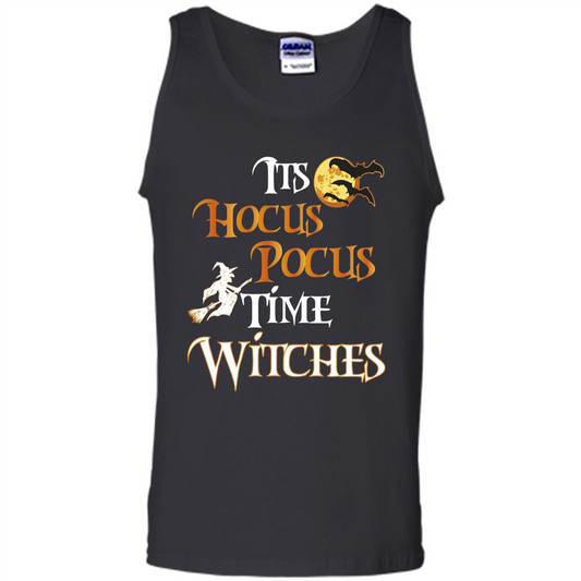 Halloween Witch T-shirt It's Hocus Pocus Time Witches Black