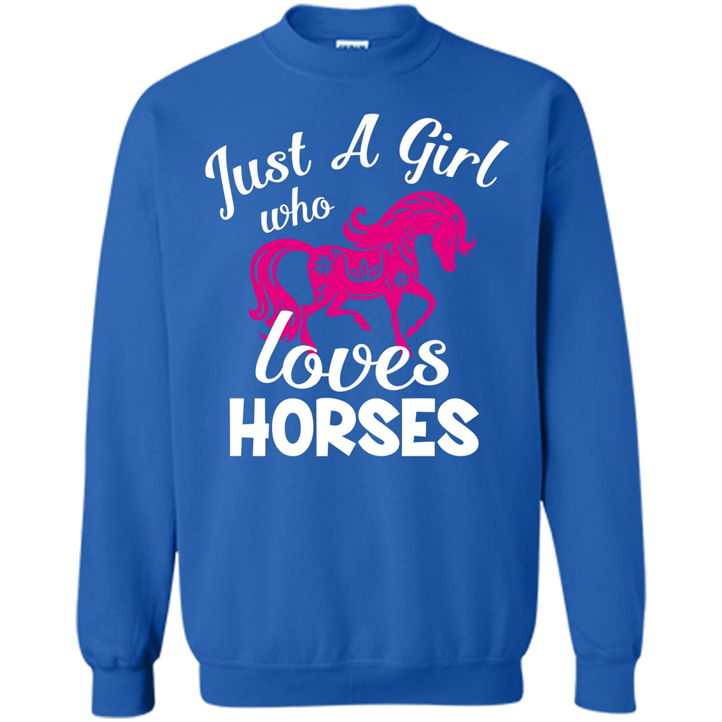 Horse Lover T-shirt Just A Girl Who Loves Horses Royal