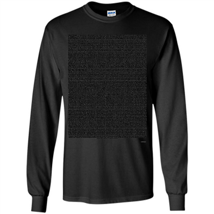 Bee Movie Script T-shirt Black