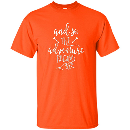 And So the Adventure Begins T-shirt Orange