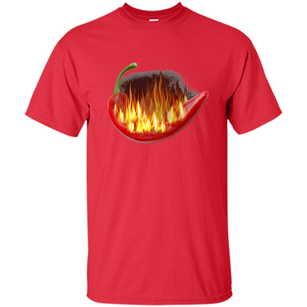 Hot Pepper On Fire T-shirt Red
