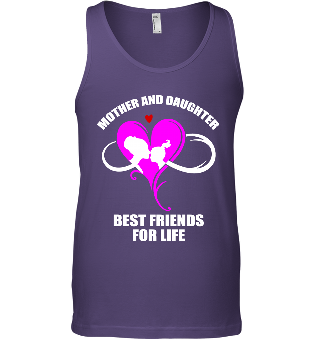 Mother And Daughter Best Friends For Life Shirt Tank Top Purple