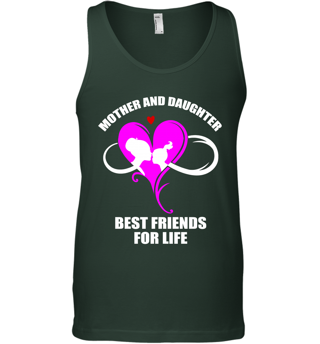 Mother And Daughter Best Friends For Life Shirt Tank Top Forest Green